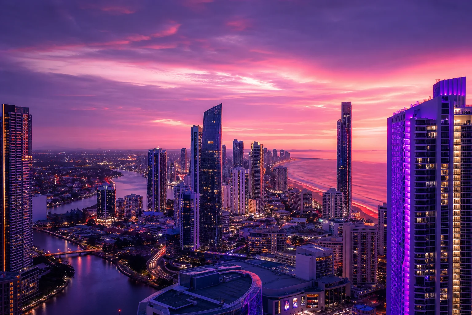 Editorial city guide graphic for Class 777 Casino readers in Gold Coast, QLD